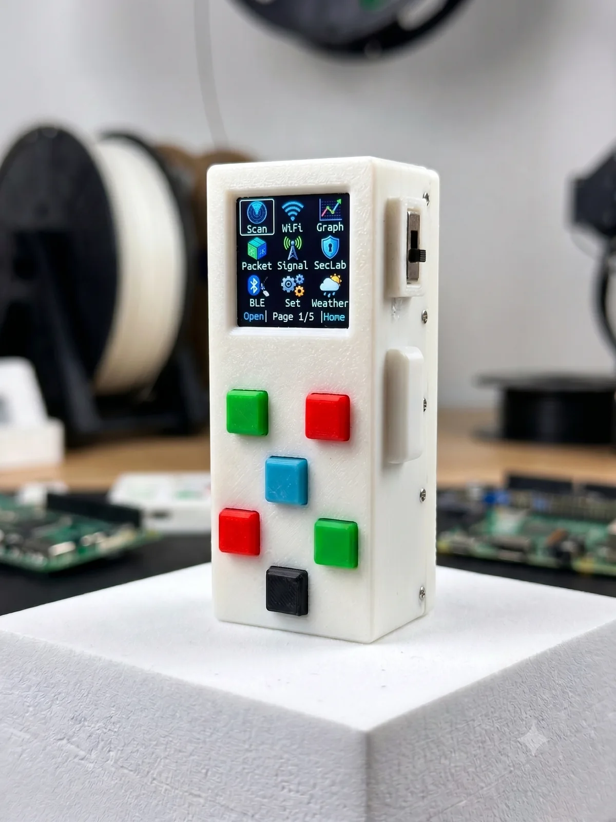ESP32 DoomsDay prototype in the workshop